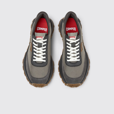 Drift Trail Zapatos grises de tejido y nobuk para hombre.