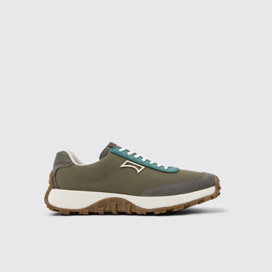 Drift Trail Sneakers de tejido y nobuk verdes para hombre.