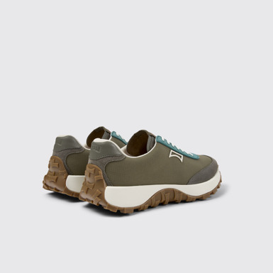 Drift Trail Sneakers de tejido y nobuk verdes para hombre.