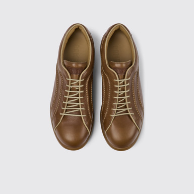 Pelotas Sneakers marrones de piel para hombre