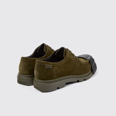Back view of Junction Green Nubuck Wallabee for Men