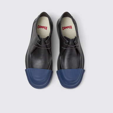 Junction Chaussures en cuir noir pour homme.