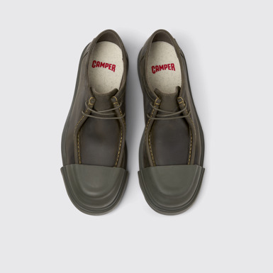 Junction Zapatos verdes de piel regenerativa para hombre.