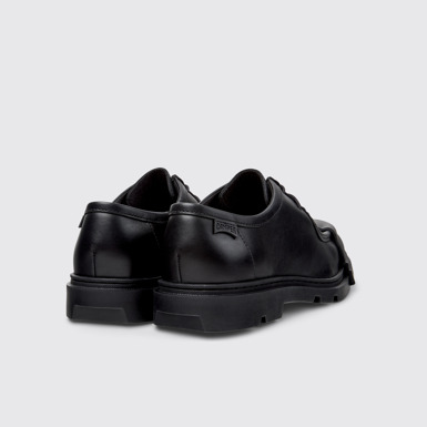 Junction Zapatos de piel negros para hombre.