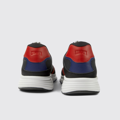 Back view of Drift Multicolor Textile and Leather Sneakers for Men.