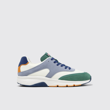 Side view of Drift Multicolor Textile and Nubuck Sneakers for Men.