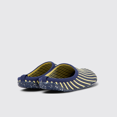 Back view of Wabi Multicolored slippers for men