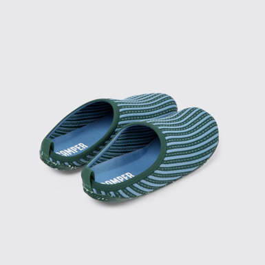 Back view of Wabi Multicolored slippers for men