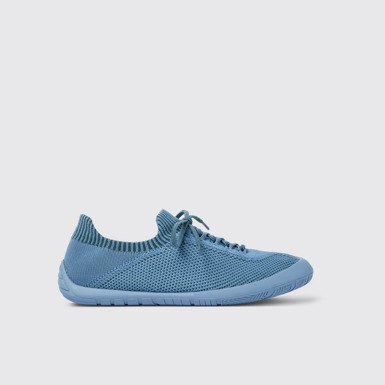 Path Sneakers azules y verdes de tejido para hombre