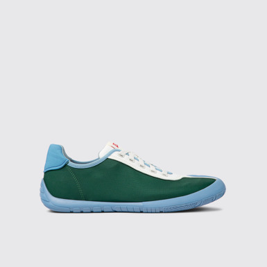Side view of Twins Multicolored textile sneakers for men