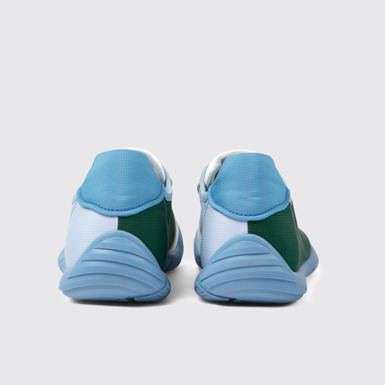 Back view of Twins Multicolored textile sneakers for men