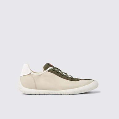 Side view of Twins Multicolored textile sneakers for men