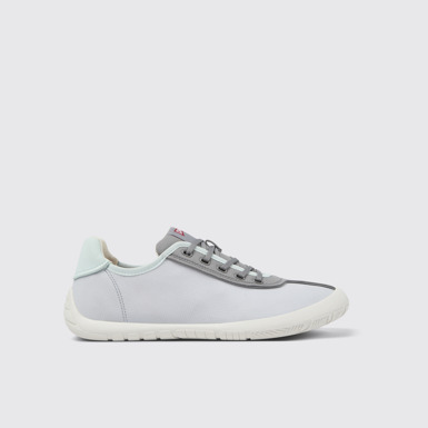 Side view of Peu Path Multicolored Textile Sneaker for Men
