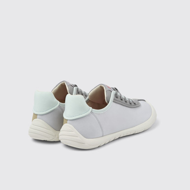 Back view of Peu Path Multicolored Textile Sneaker for Men