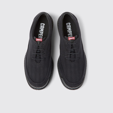 Overhead view of Pix TENCEL® Black TENCEL™ Lyocell shoes for men