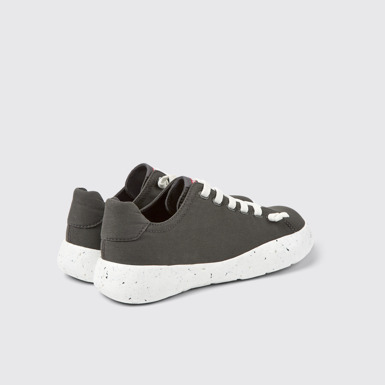 Back view of Peu Stadium Gray textile sneakers for men