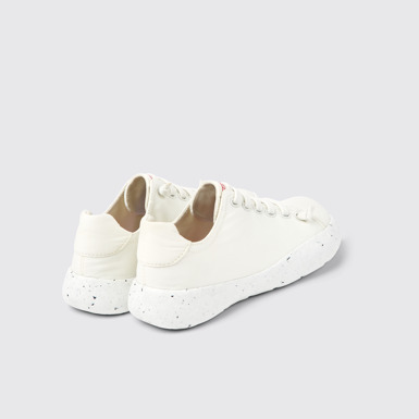 Back view of Peu Stadium White textile sneakers for men