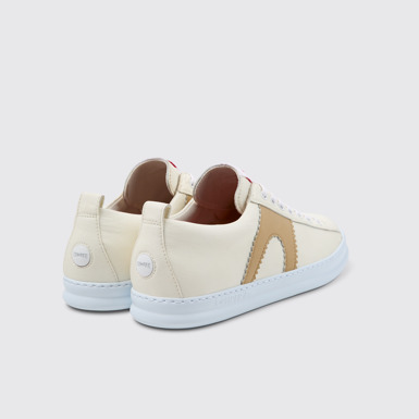 Back view of Runner Multicolor Recycled Leather Men's Sneakers.