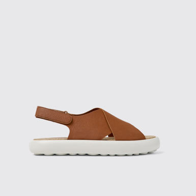 Side view of Pelotas Flota HyphaLite™ Brown and white HyphaLite™ sandals for men