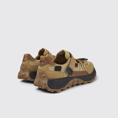 Back view of Drift Trail Multicolored Textile/Nubuck Sneaker for Men