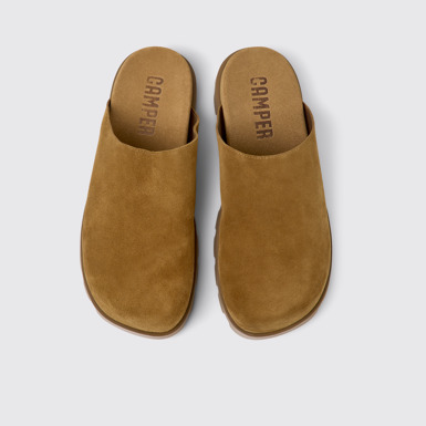 Brutus Sandal Zuecos marrones de piel para hombre