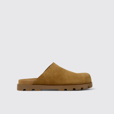 Brutus Sandal Zuecos marrones de piel para hombre