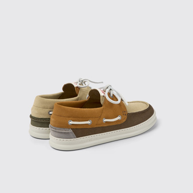 Back view of Twins Multicolored nubuck sneakers for men