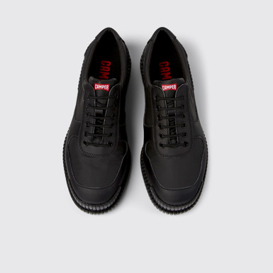 Pix Zapatos negros de piel y PET reciclado para hombre