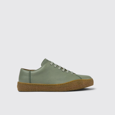 Peu Terreno Zapatos verdes de piel para hombre