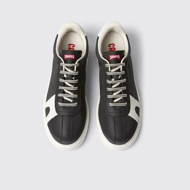 Overhead view of Runner K21 MIRUM® Black MIRUM® textile sneakers for men