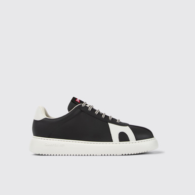 Side view of Runner K21 MIRUM® Black MIRUM® textile sneakers for men