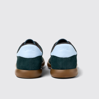 Back view of Pelotas Soller Green Nubuck/Leather Sneaker for Men