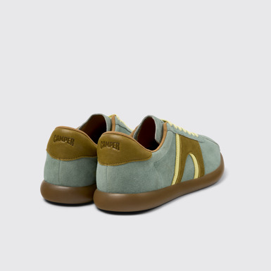 Back view of Pelotas Soller Multicolor Nubuck and Leather Sneakers for Men.