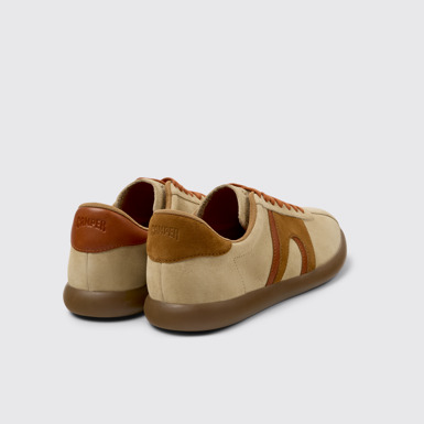 Back view of Twins Multicolor Nubuck Sneakers for Men.