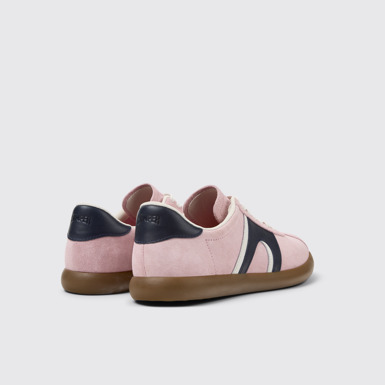 Back view of Pelotas Soller Multicolored Nubuck and Leather Sneakers for Men.