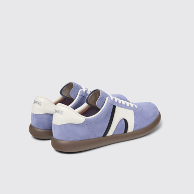 Back view of Pelotas Soller Multicolor Nubuck and Leather Sneakers for Men.