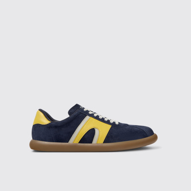 Side view of Pelotas Soller Multicolor Nubuck and Leather Sneakers for Men.