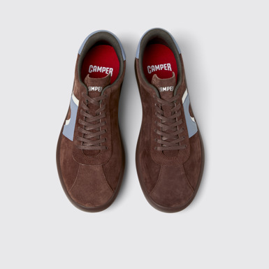 Overhead view of Pelotas Soller Multicolor Nubuck and Leather Sneakers for Men.