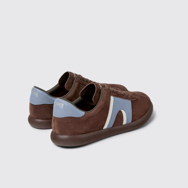 Back view of Pelotas Soller Multicolor Nubuck and Leather Sneakers for Men.