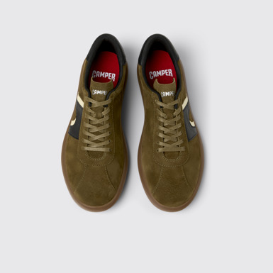 Overhead view of Pelotas Soller Multicolor Nubuck and Leather Sneakers for Men.