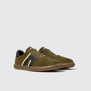 Front view of Pelotas Soller Multicolor Nubuck and Leather Sneakers for Men.