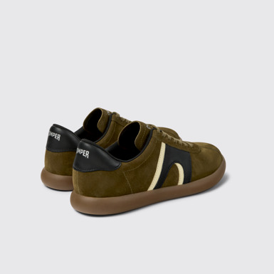 Back view of Pelotas Soller Multicolor Nubuck and Leather Sneakers for Men.