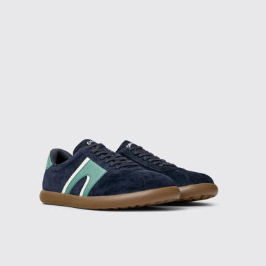 Front view of Pelotas Soller Multicolor Nubuck and Leather Sneakers for Men.