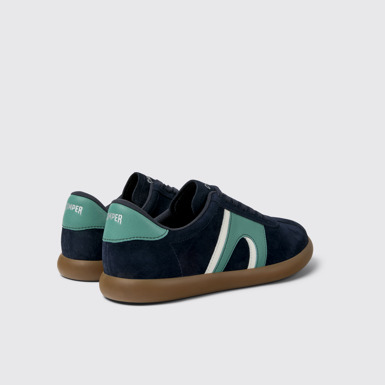 Back view of Pelotas Soller Multicolor Nubuck and Leather Sneakers for Men.