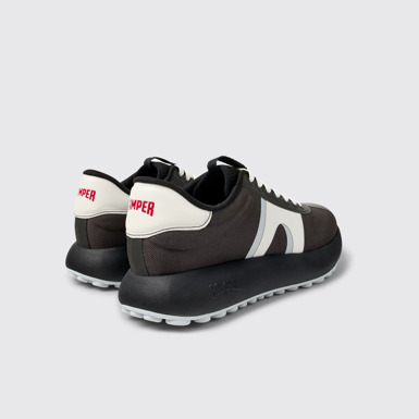 Back view of Pelotas Athens Gray Textile Sneaker for Men