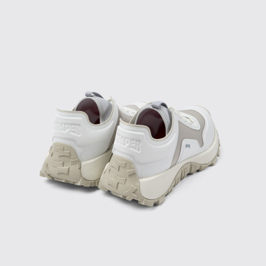 Back view of Drift Trail Multicolored Textile Sneaker for Men