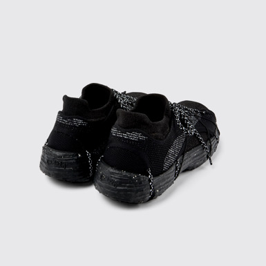 Back view of ROKU Black Sneaker for Men