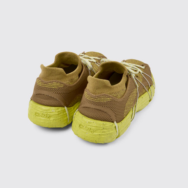 Back view of ROKU Brownish yellow Sneaker for Men