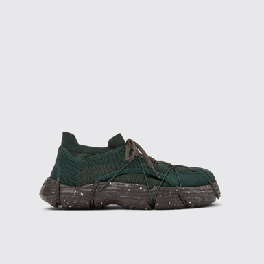 Side view of ROKU Green Sneaker for Men