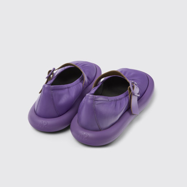 Back view of Aqua Purple Full-grain Low Shoe for Men